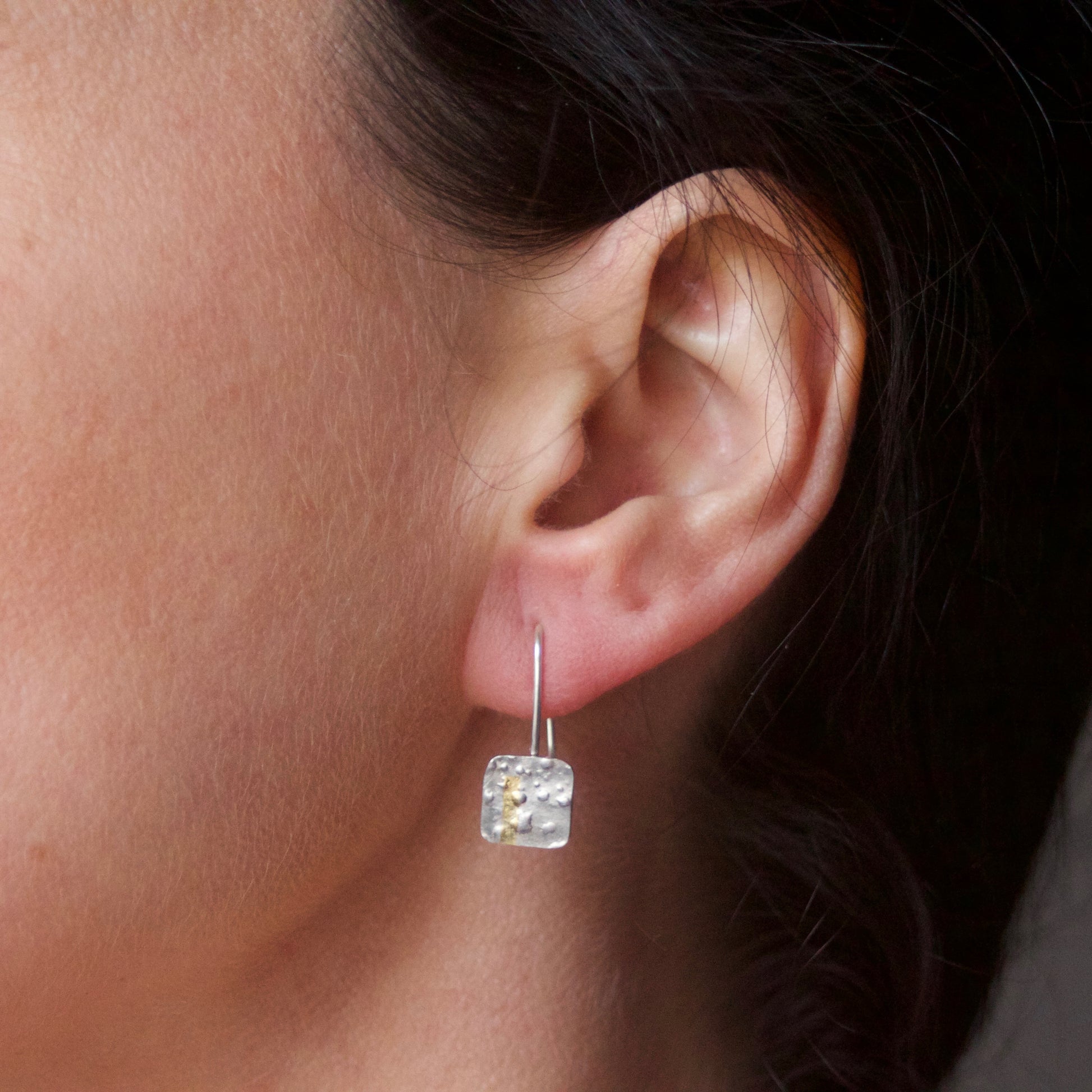 LINEAR Square-ish Drop Earrings image 2