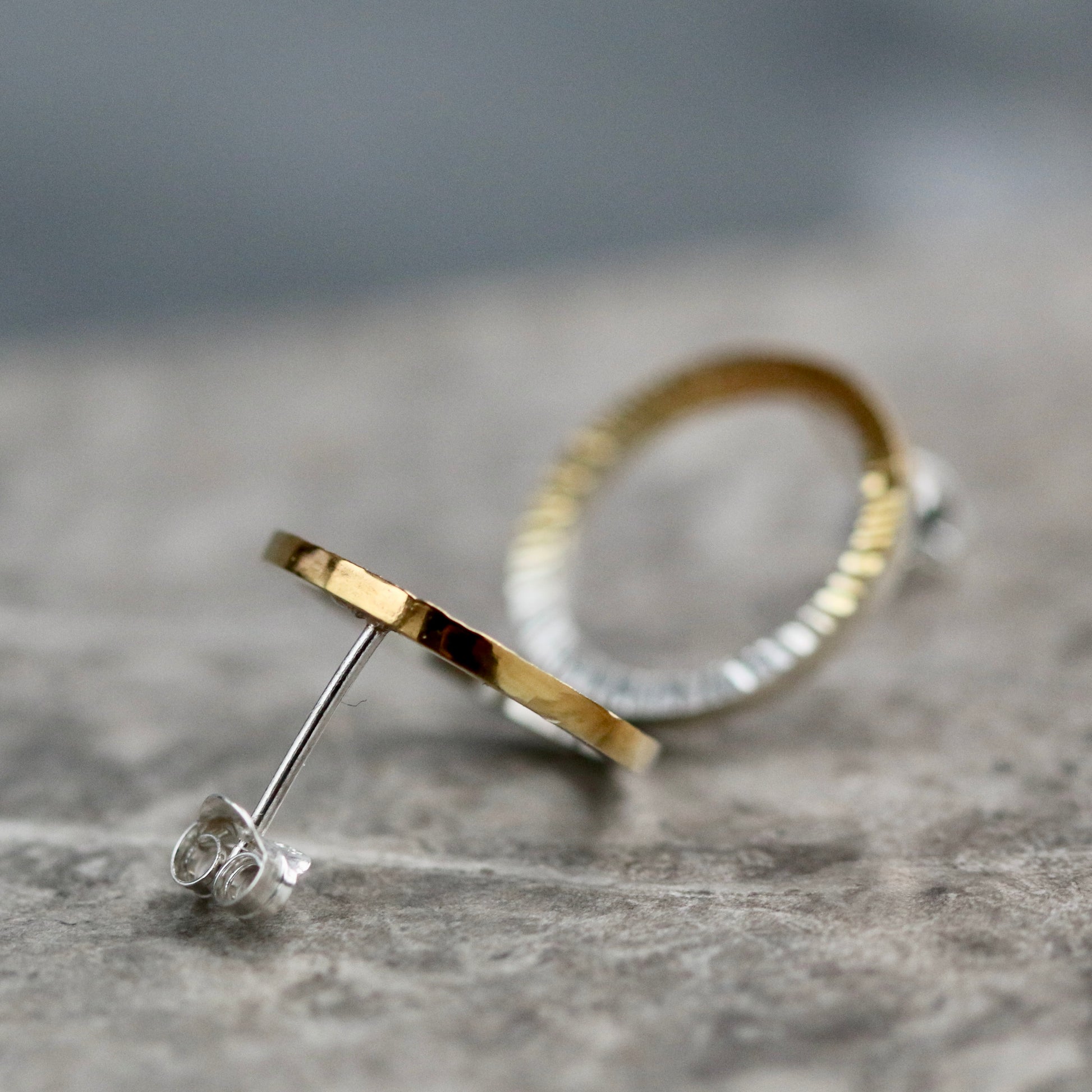 Radiate Circle Hoop Studs image 8